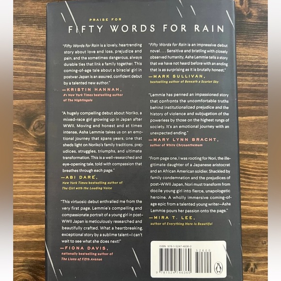 Fifty words for rain by Asha lemmie - hardcover - Picture 5 of 7